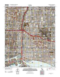 Long Beach 2012 topographic map thumbnail