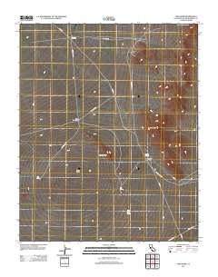 Cima Dome 2012 topographic map thumbnail