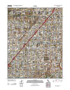 Citrus Heights 2012 topographic map thumbnail