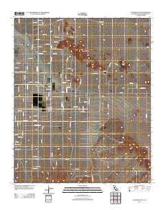 Cougar Buttes 2012 topographic map thumbnail