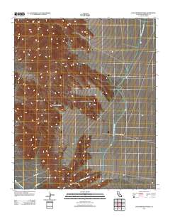 Coxcomb Mountains 2012 topographic map thumbnail