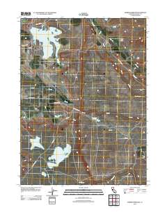 Dorris Reservoir 2012 topographic map thumbnail
