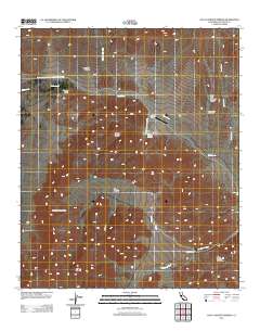 Agua Caliente Springs 2012 topographic map thumbnail