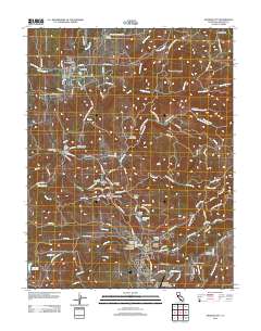 Amador City 2012 topographic map thumbnail