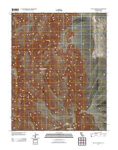 East of Sand Flat 2012 topographic map preview