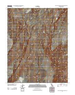 East of Waucoba Canyon 2012 topographic map thumbnail