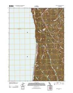 Fern Canyon 2012 topographic map thumbnail