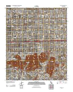 Fontana 2012 topographic map thumbnail