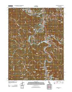 Garberville 2012 topographic map thumbnail
