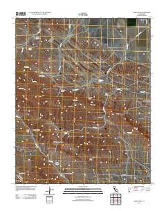 Garza Peak 2012 topographic map thumbnail