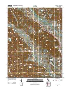Geyserville 2012 topographic map thumbnail