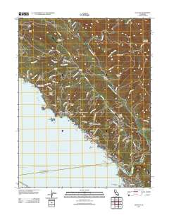 Gualala 2012 topographic map thumbnail