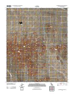 Hackberry Mountain 2012 topographic map thumbnail