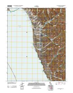 Half Moon Bay 2012 topographic map thumbnail