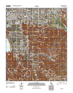 Hemet 2012 topographic map thumbnail