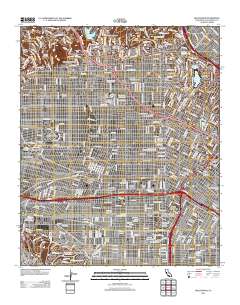 Hollywood 2012 topographic map thumbnail