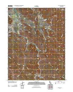 Hopland 2012 topographic map thumbnail