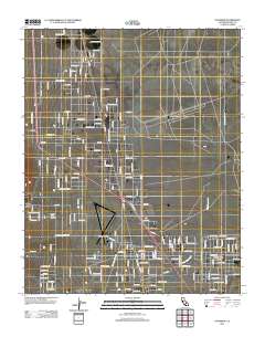 Inyokern 2012 topographic map thumbnail