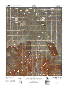 Inyokern SE 2012 topographic map thumbnail