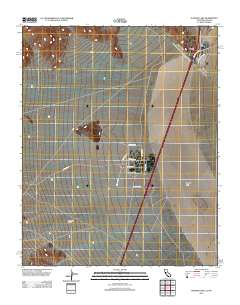 Ivanpah Lake 2012 topographic map thumbnail