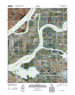 Jersey Island 2012 topographic map thumbnail