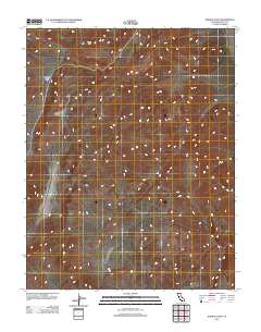 Joshua Flats 2012 topographic map thumbnail