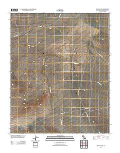 Kelso Dunes 2012 topographic map thumbnail
