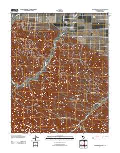 Kreyenhagen Hills 2012 topographic map thumbnail