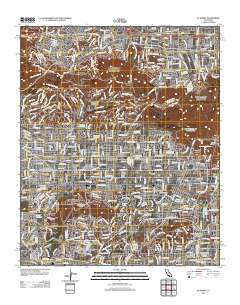 La Habra 2012 topographic map thumbnail