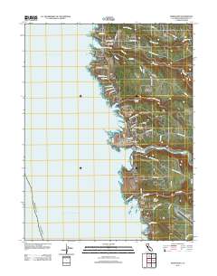 Mendocino 2012 topographic map thumbnail