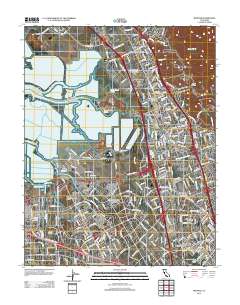 Milpitas 2012 topographic map thumbnail