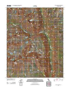 Mount Kaweah 2012 topographic map thumbnail