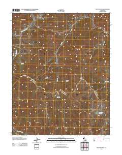 Mustang Peak 2012 topographic map thumbnail