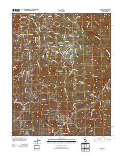 O'Neals 2012 topographic map thumbnail