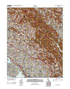 Oakland East 2012 topographic map thumbnail