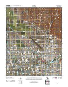 Oildale 2012 topographic map thumbnail