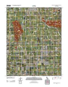 Orange Cove South 2012 topographic map thumbnail