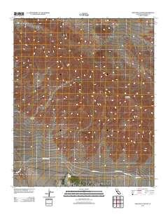 Orocopia Canyon 2012 topographic map thumbnail