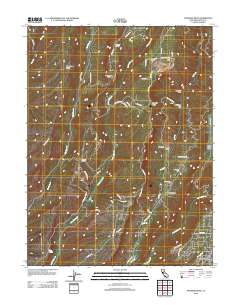 Paradise West 2012 topographic map thumbnail