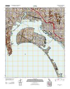 Point Loma 2012 topographic map thumbnail