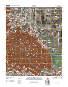 Prado Dam 2012 topographic map thumbnail