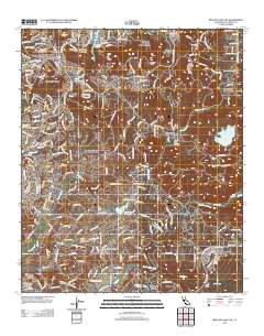 Rancho Santa Fe 2012 topographic map thumbnail
