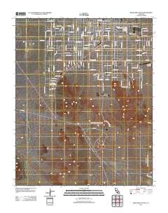 Ridgecrest South 2012 topographic map thumbnail
