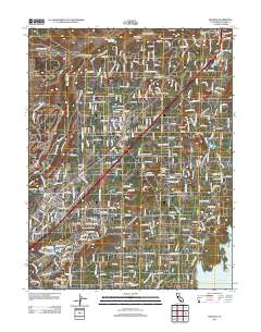Rocklin 2012 topographic map thumbnail