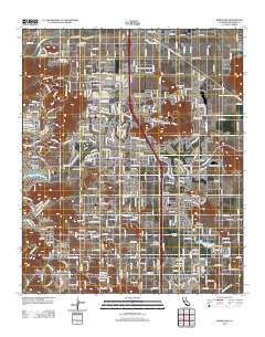 Romoland 2012 topographic map thumbnail