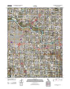 Sacramento East 2012 topographic map thumbnail