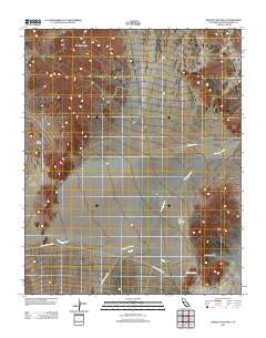Saddle Peak Hills 2012 topographic map thumbnail
