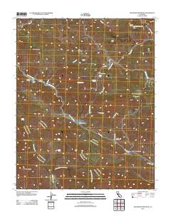 San Benito Mountain 2012 topographic map thumbnail