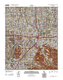 San Bernardino South 2012 topographic map thumbnail