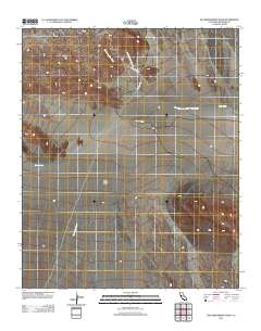 San Bernardino Wash 2012 topographic map thumbnail